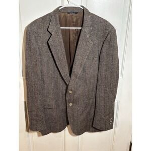 Kuppenheimer Tweed Vintage Wool Blazer Sports Jacket‎ MADE IN USA Mens Sz 44